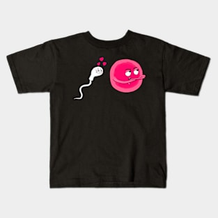 Sperm and Egg Ovum Cute Couple Kids T-Shirt